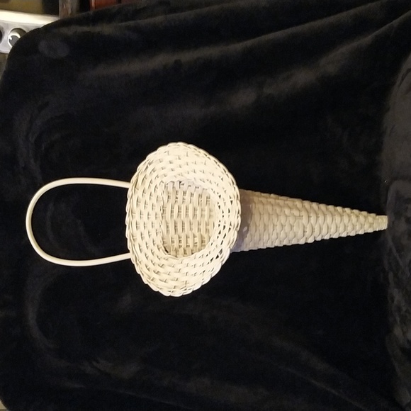 Wicker Wall Hanging Sconces - White - Picture 2 of 9